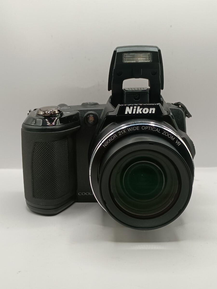 4809 【動作確認済】1円スタート Nikon COOLPIX L120 ブラック デジタルカメラ
