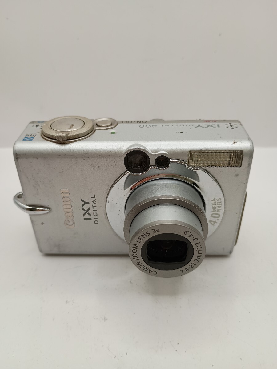 4165 1円スタート【通電確認済】Canon IXY 400コンパクトデジタルカメラ　シルバー