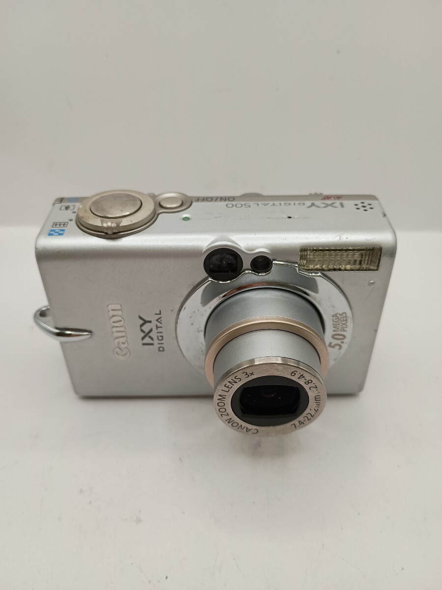 4157 1円スタート【通電確認済】Canon IXY 500 コンパクトデジタルカメラ　シルバー
