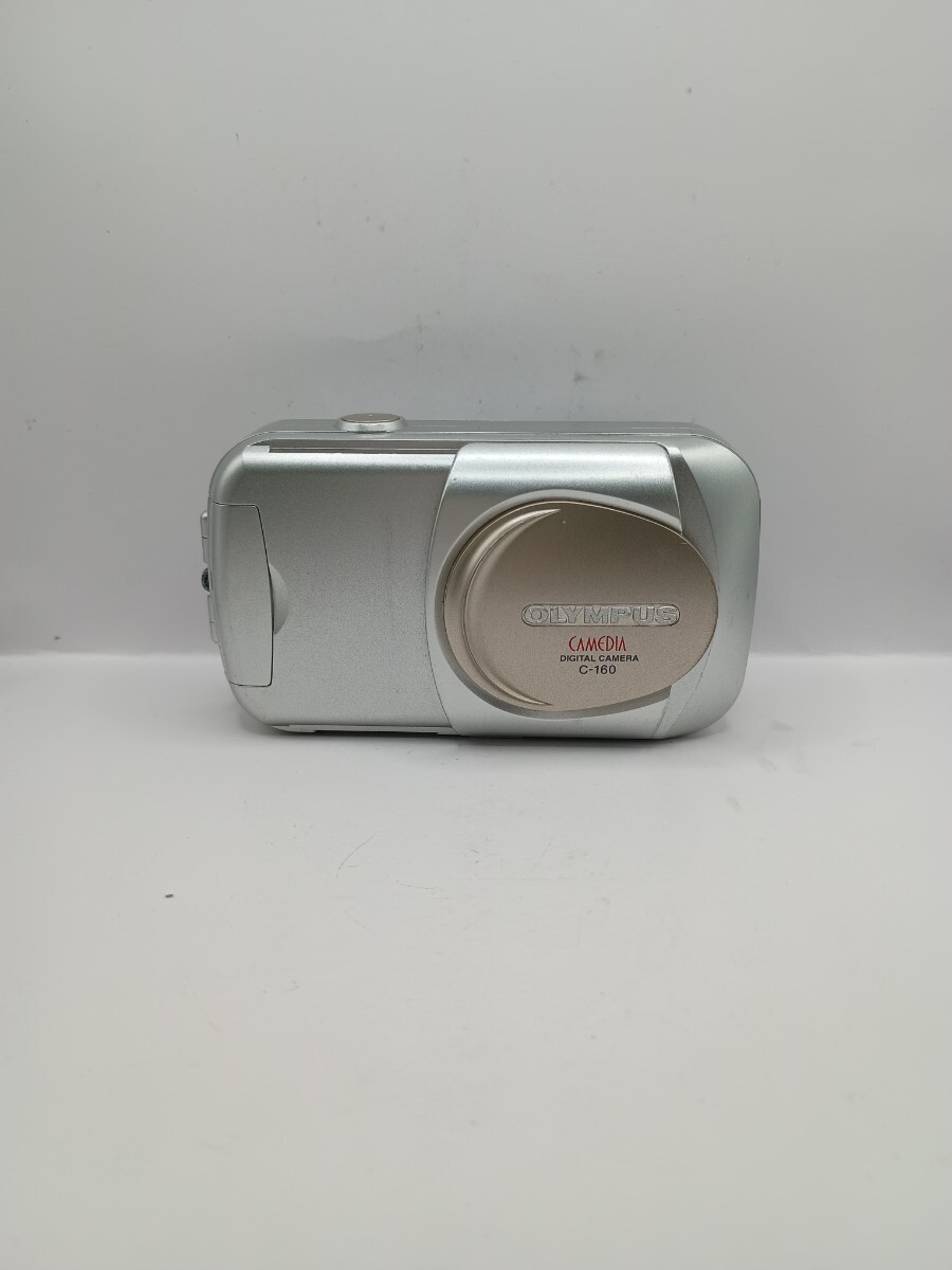 4468【動作確認済み】1円スタート OLYMPUS オリンパス CAMEDIA C-160 シルバー デジタルカメラ コンパクトデジタルカメラ