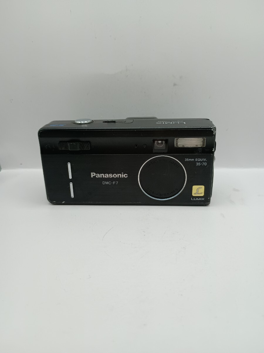 4487【動作未確認1円スタート Panasonic LUMIX DMC-F7 ブラック パナソニック ルミックス コンパクトデジタルカメラ デジカメ