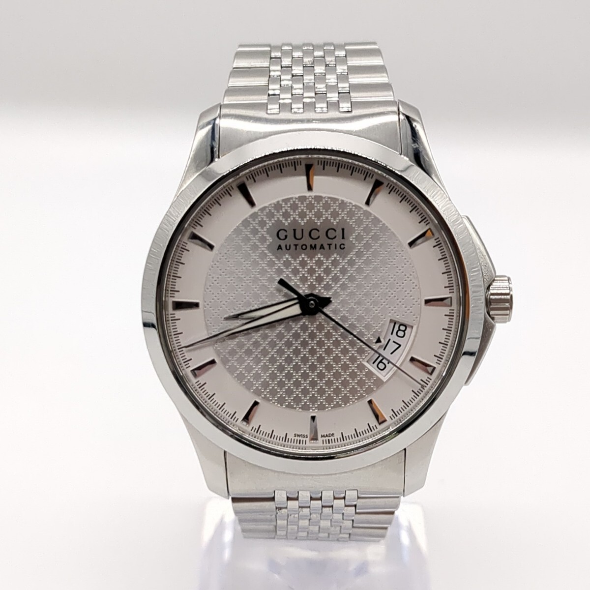 GUCCI 腕時計 G-タイムレス YA126417 グッチ シルバーダイアル ステンレスベルト