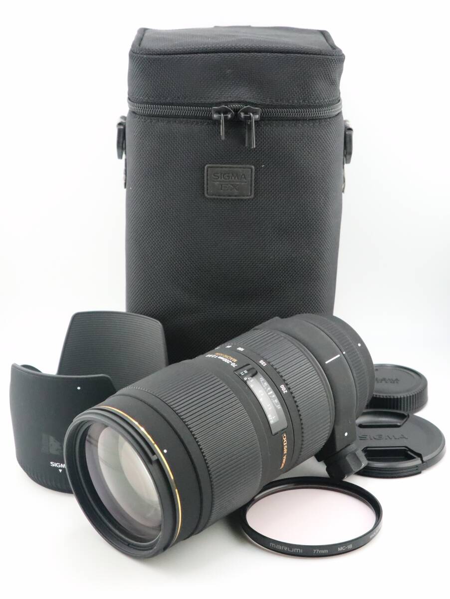 ★シグマ SIGMA EX DG 70-200mm F2.8 II APO MACRO HSM NIKON ニコン用 ケース付★　W0220＃4416