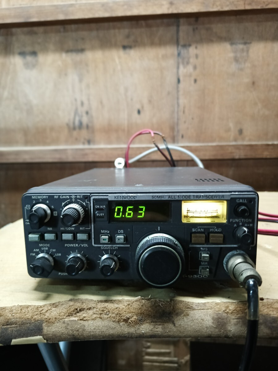 KENWOOD　ケンウッド　無線機　TR-9300　アマチュア無線　通電確認済　ジャンク品　動作未確認　マイクセット