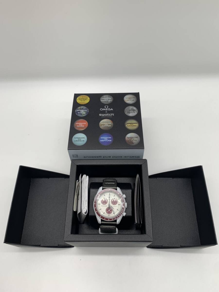 【新品未使用】OMEGA × SWATCH オメガ スウォッチ BIOCERAMIC MoonSwatchMission to Plutoバイオセラミック ムーンスウォッチミッション