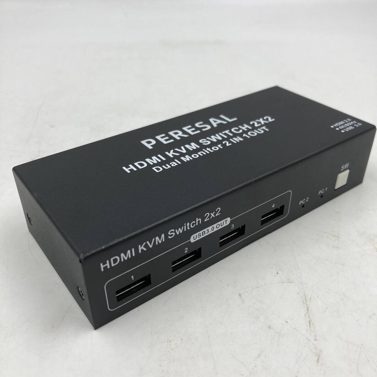 【通電確認済】デュアルモニター HDMI KVM スイッチ　K60Hz デュアルモニター KVM スイッチ/Y40054-M2