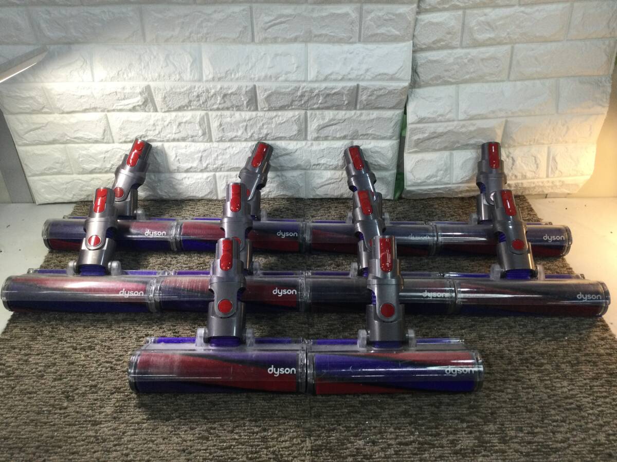 【993】Dyson ダイソン 正規品純正 V10/V11シリーズ全般対応 V10V11専用 ソフトローラークリーナーヘッド 112232-12 10個セット ジャンク品