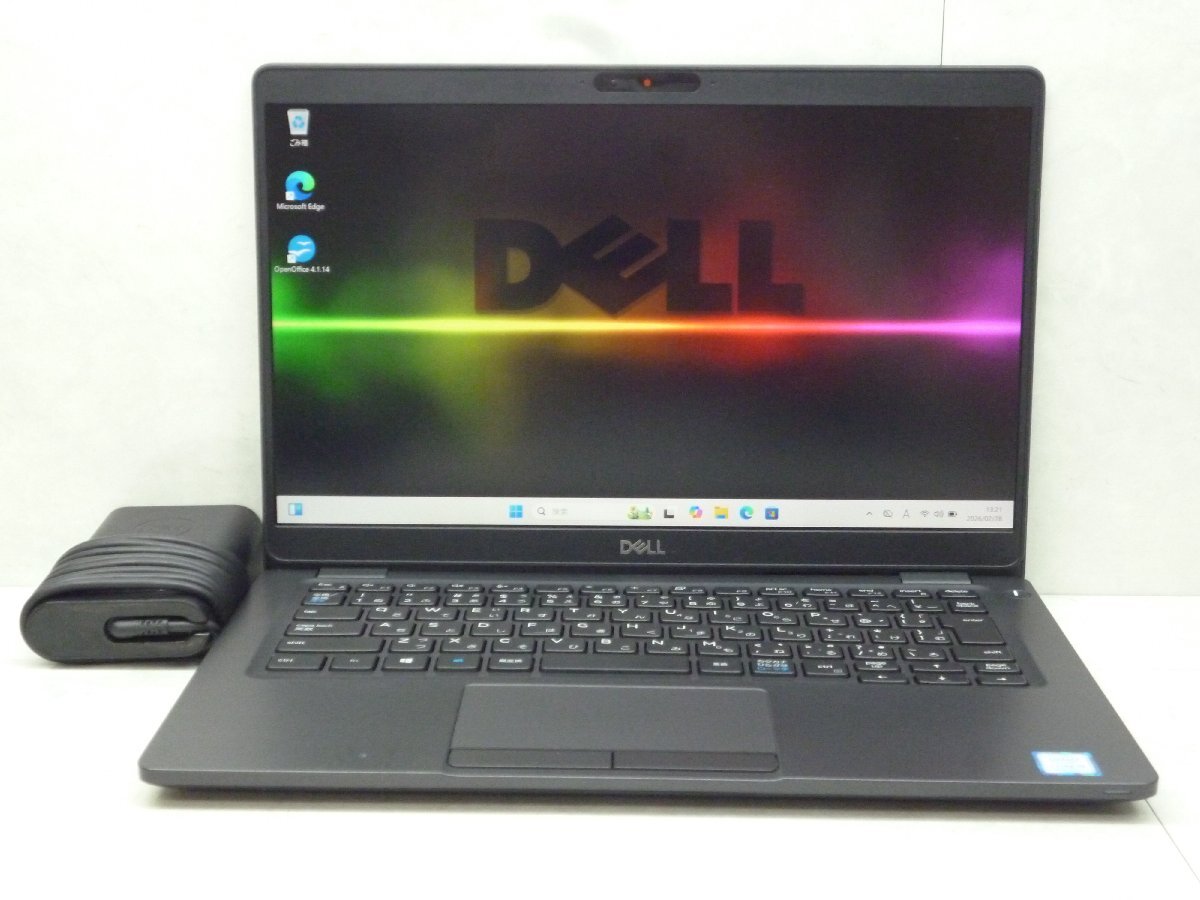 ☆良好品☆第8世代☆DELL LATITUDE5300☆Core i5 1.60GHz/8GB/SSD256GB/高解像度/無線/Bluetooth/カメラ/Office/Win11 DtoD領域☆