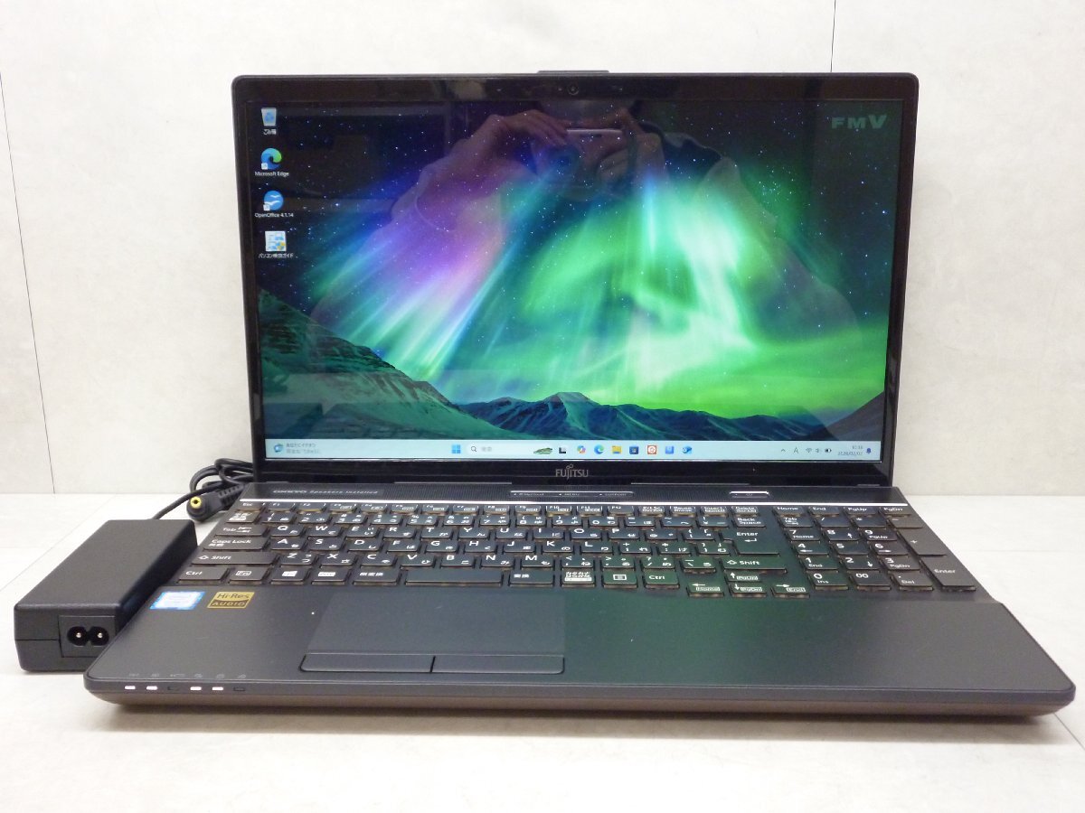 ☆良好品☆第8世代☆富士通☆LIFEBOOK AH53/D1☆Core i7 1.80Hz/8GB/1TB/BD/高解像度/無線/Bluetooth/カメラ/Office/Win11 DtoD領域☆