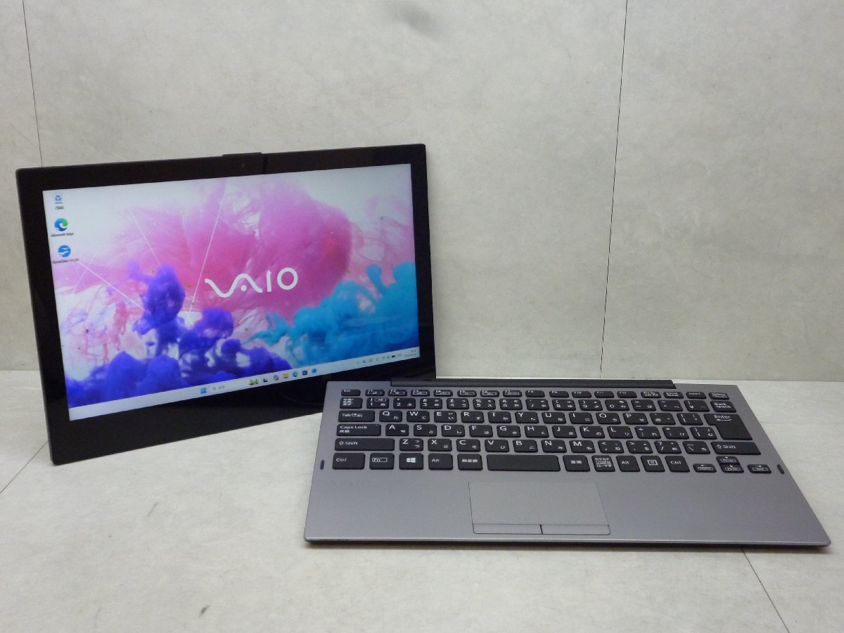 ☆第8世代☆VAIO☆VJPA11C11N 2in1☆Core m3 1.10GHz/8GB/SSD128GB/高解像度1920x1080/無線/Bluetooth/カメラ/Office/Windows 11 Pro☆