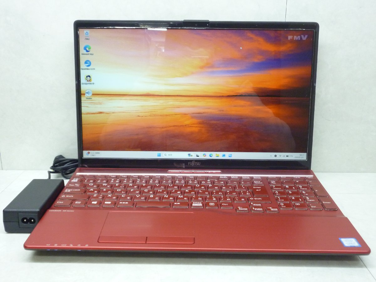 ☆第8世代☆富士通☆LIFEBOOK AH53/D3☆Core i7 1.80Hz/8GB/SSD512GB+1TB/BD/高解像度/無線/Bluetooth/カメラ/Office/Win11 DtoD領域☆