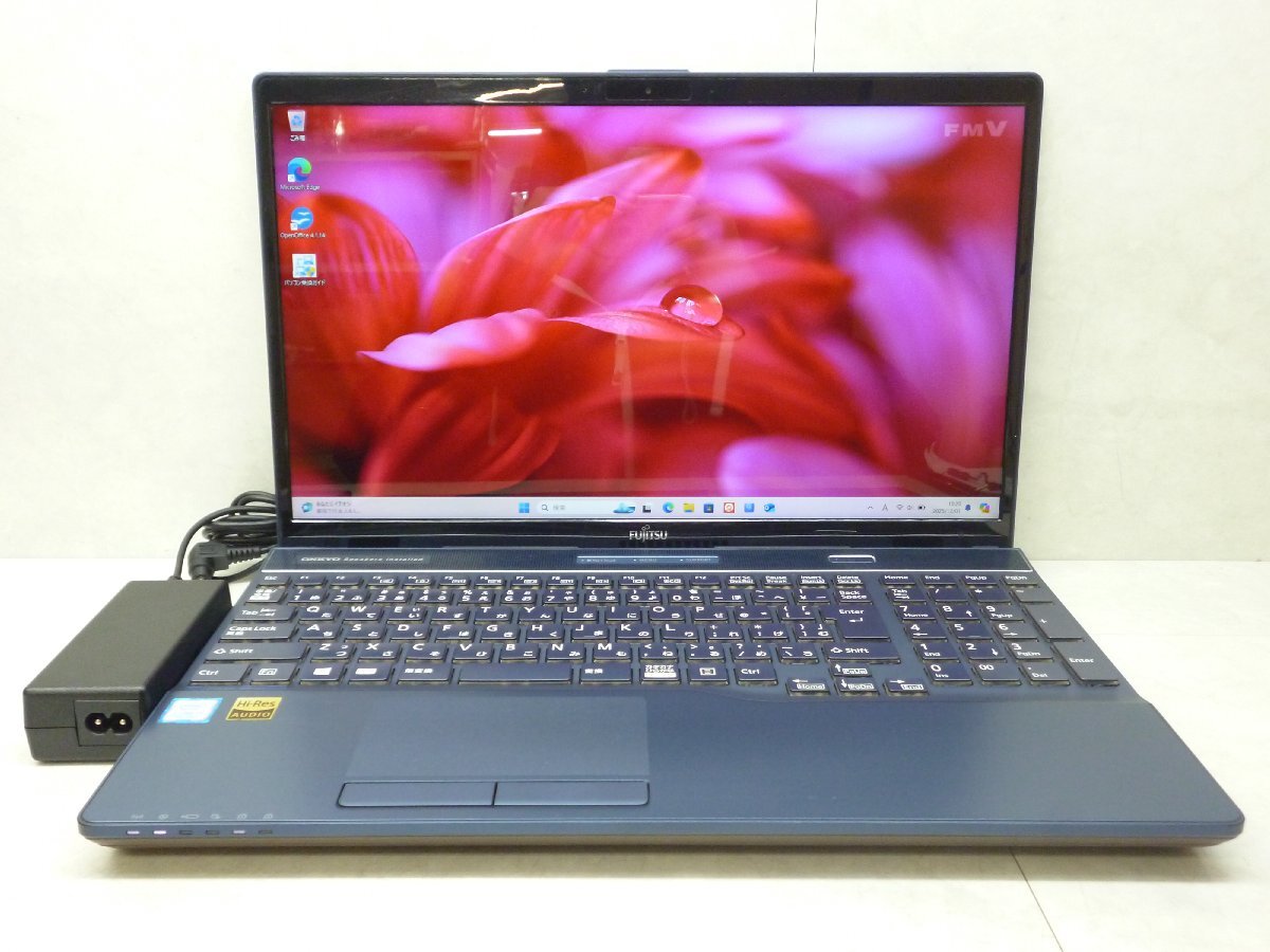 ☆第8世代☆富士通☆LIFEBOOK AH77/C2☆Core i7 2.80GHz/8GB/1TB+SSD128GB/高解像度/BD/無線/Bluetooth/カメラ/Office/Win11 DtoD領域☆