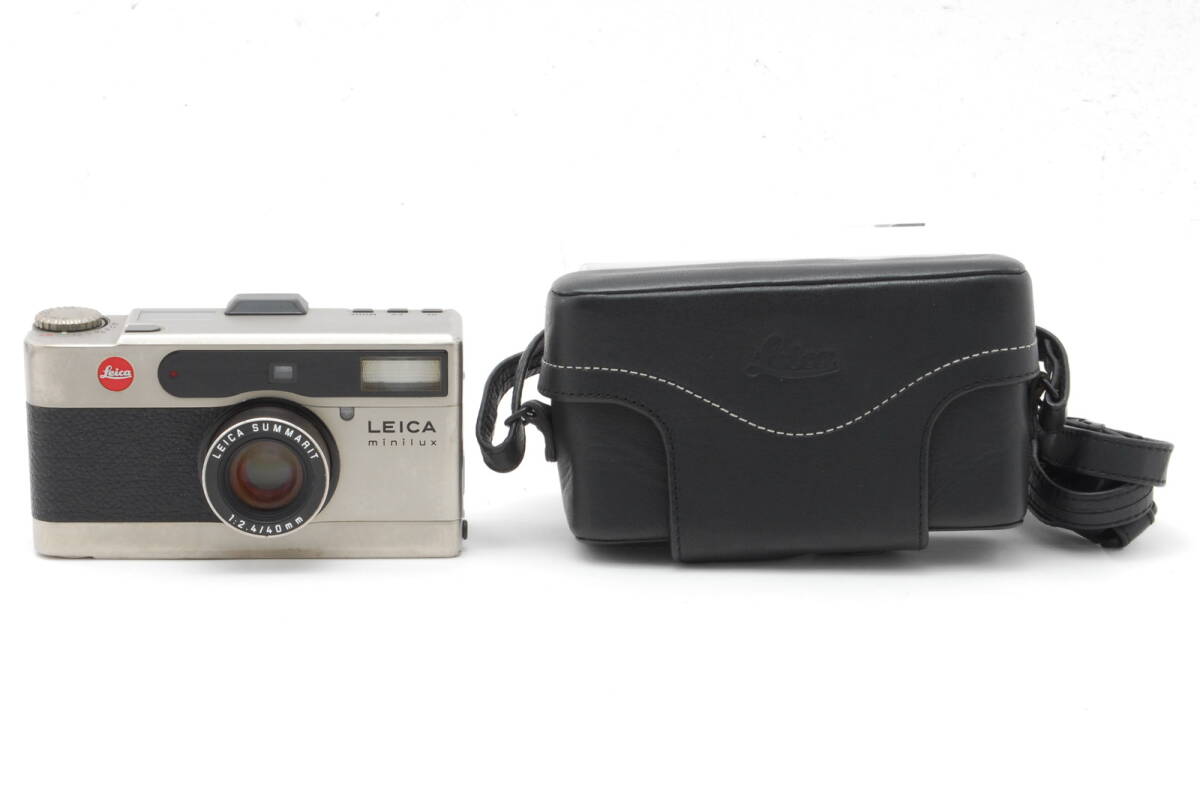 【良品 保障付 動作確認済】 Leica Minilux ライカ ミニルックス 35mm コンパクト フィルムカメラ Summarit 40mm f/2.4 ケース付 #V2065