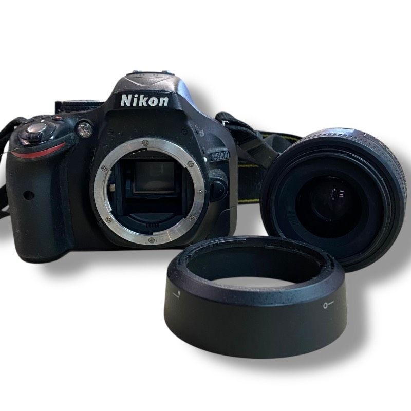[60/D3-18/260205/10129/1088/UT1900] Nikonデジタル一眼 D5200 / Nikon DX AF-S NIKKOR 35mm F1.8 G レンズ ニコン 動作未確認 現状品
