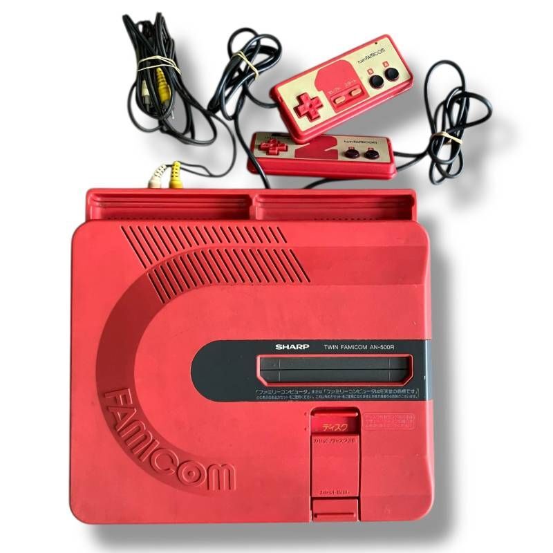 [80/D3-59/251226/8458/905/TS600]SHARP ファミコン TWIN FAMICOM AN-500R 本体 コントローラー ゲーム機 ゲーム 現状品 通電未確認