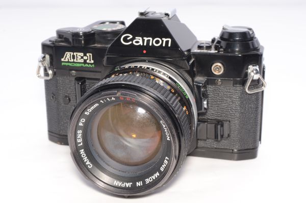 CANON キャノン フィルム一眼レフカメラ AE-1 PROGRAM / FD 50mm F1.4 S.S.C