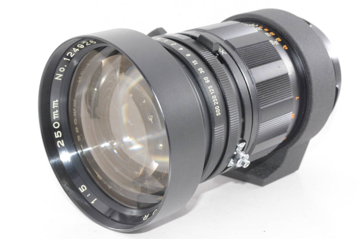 【外観特上級】MAMIYA-SEKOR 250mm F5 マミヤプレス用　#b3594