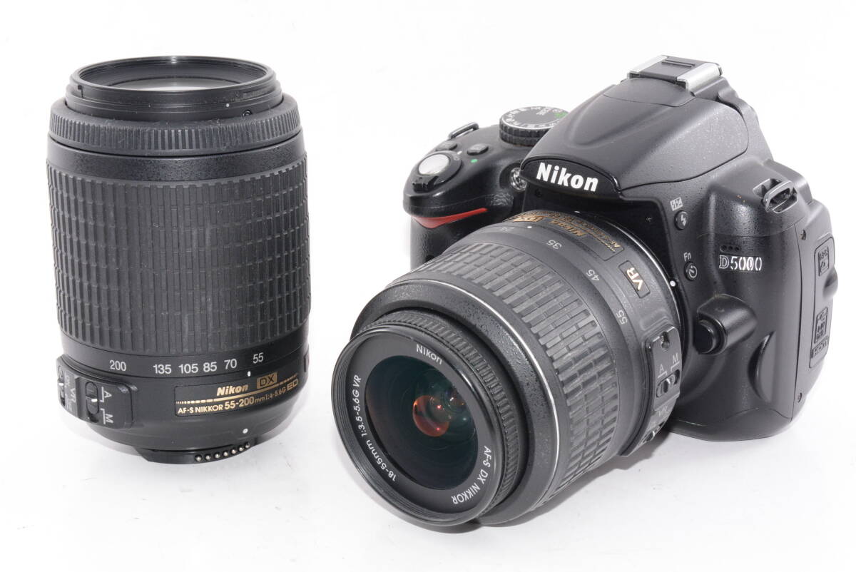 【外観並級】Nikon D5000 ダブルズームキット ニコン デジタル一眼カメラ　#b3547