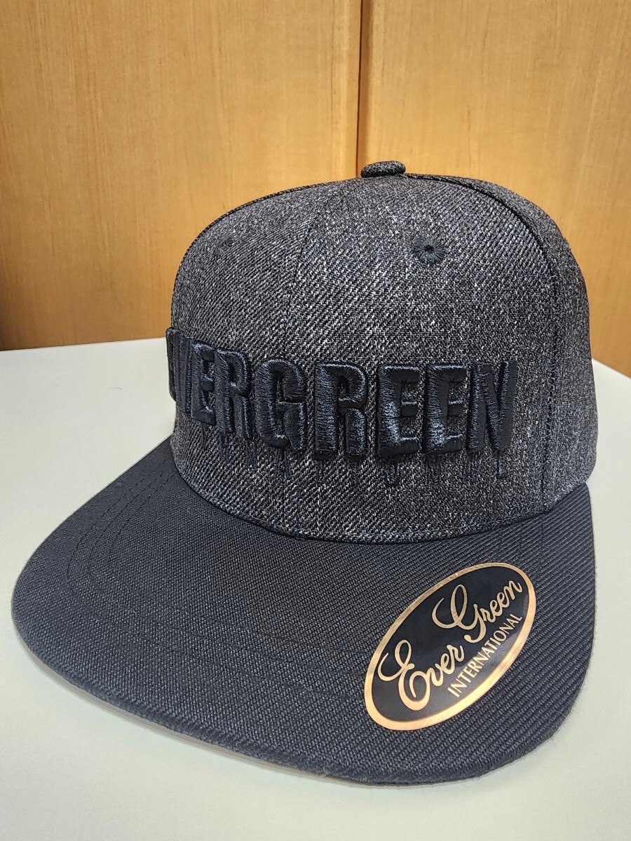 エバーグリーン EVERGREEN E.G フラットキャップ タイプ1 フリー ブラック×グレー