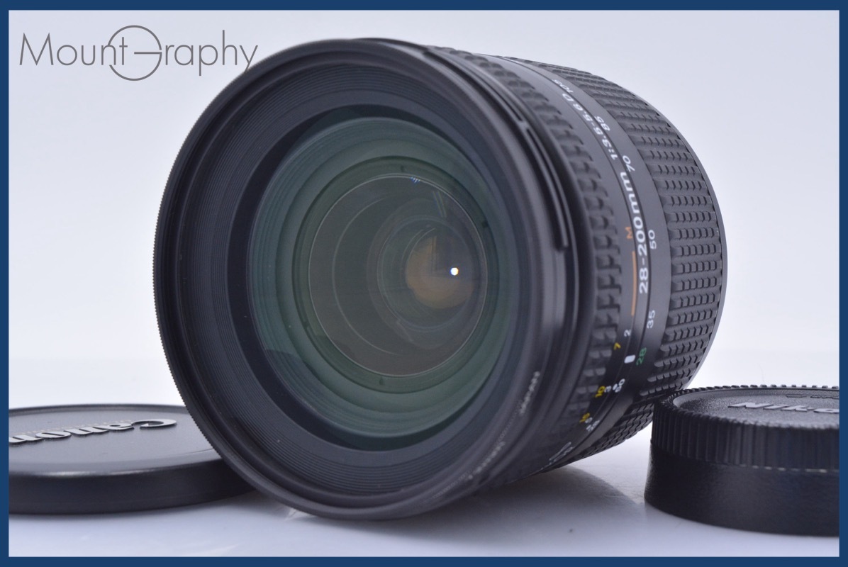 【動作保証】 ニコン Nikon AF NIKKOR 28-200mm F3.5-5.6 D 前後キャップ&レンズフィルター付 同梱無料 #am4424