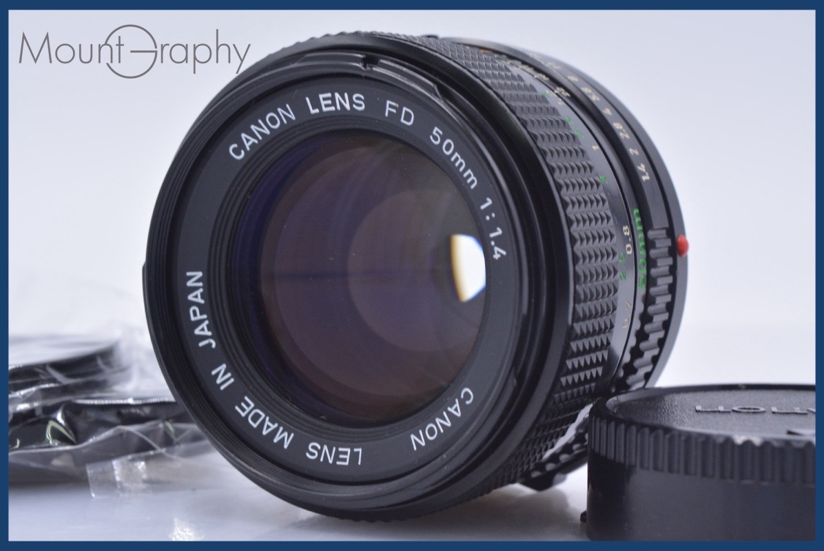 【動作保証】 キヤノン Canon NEW FD 50mm F1.4 前後キャップ&レンズフィルター付 同梱無料 #am4429