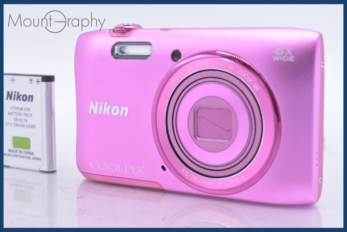 ニコン Nikon COOLPIX S3600 8x バッテリー付属 同梱無料 #am4618