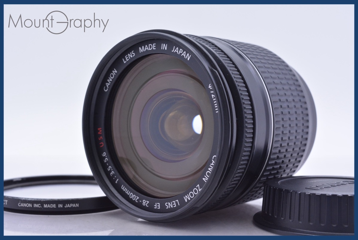 キヤノン Canon EF 28-200mm F3.5-5.6 USM フィルター、後キャップ付 同梱無料 #yk6383