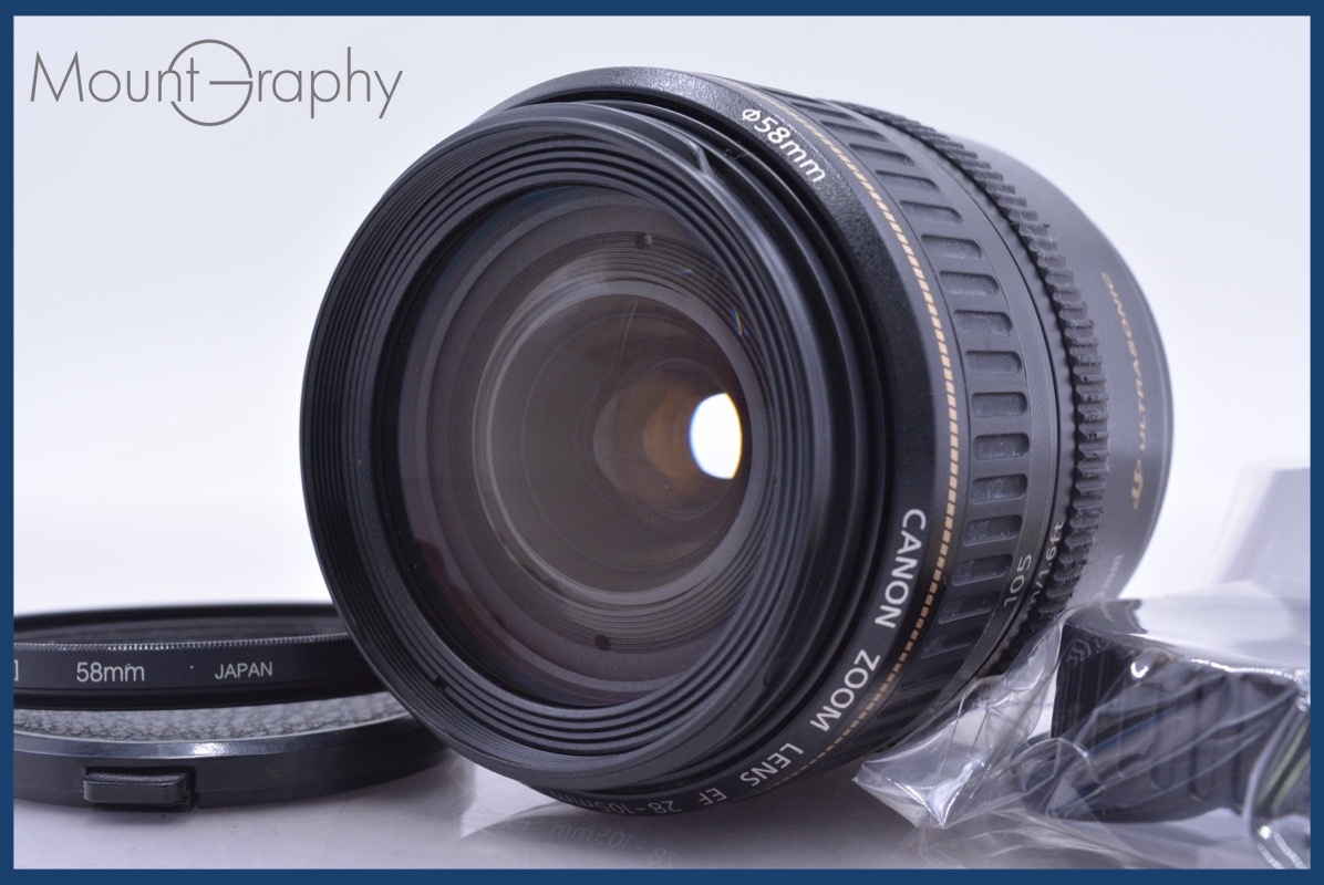 【動作保証】 キヤノン Canon EF 28-105mm F3.5-4.5 II USM 前後キャップ&レンズフィルター付 同梱無料 #yk6390