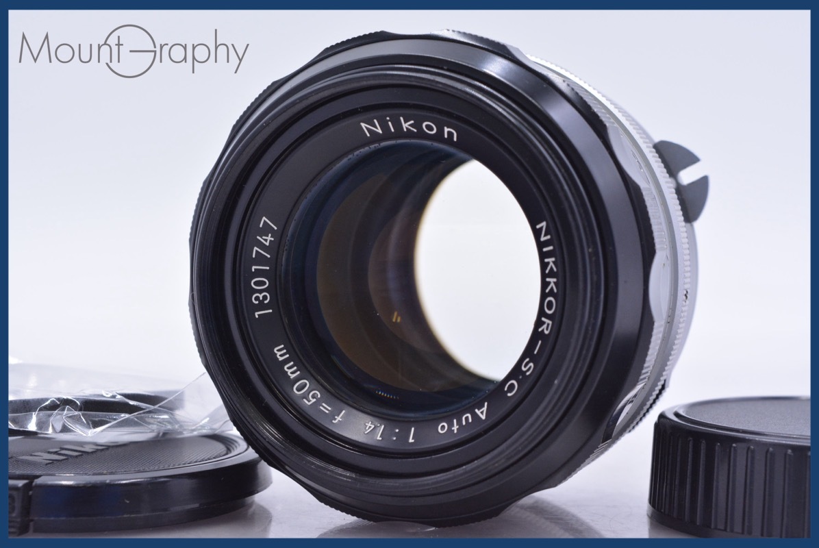 【動作保証】 ニコン Nikon NIKKOR-S.C Auto 50mm F1.4 非Ai 前後キャップ&レンズフィルター付 同梱無料 #am4713