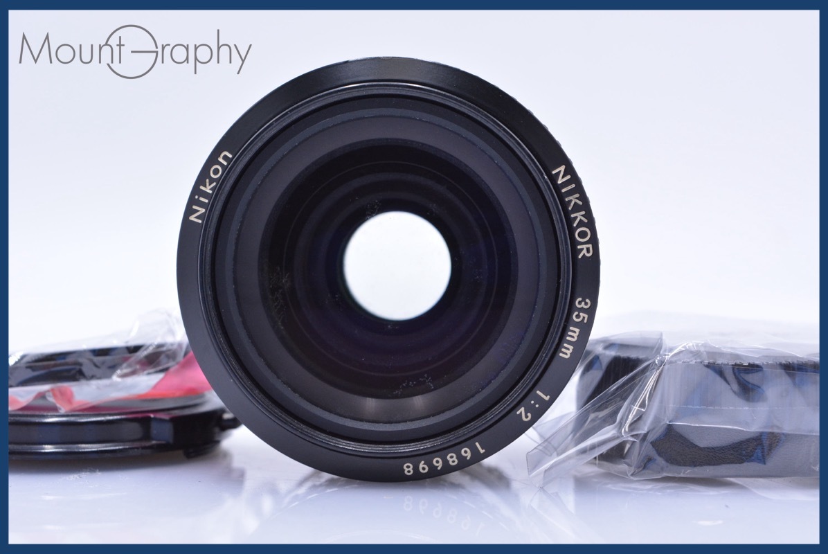 ニコン Nikon NIKKOR 35mm F2 Ai 前後キャップ&レンズフィルター付 同梱無料 #am4746