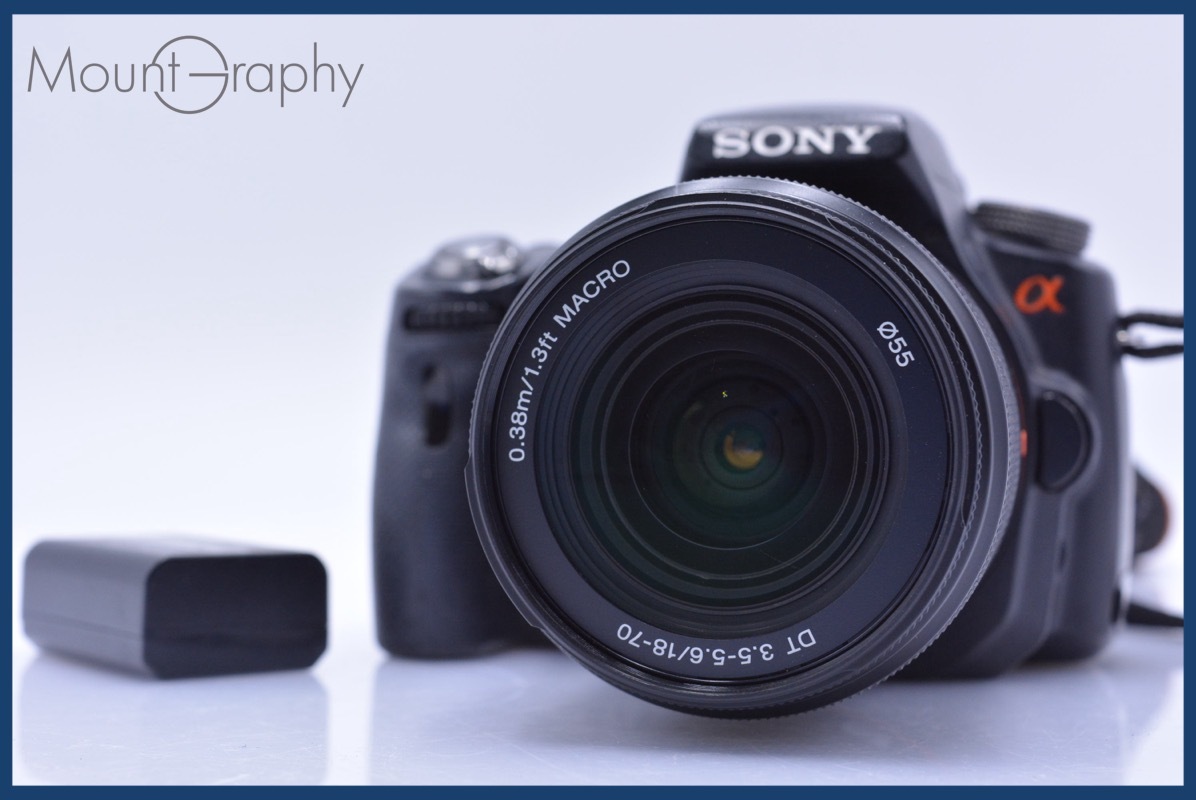 ソニー SONY α55 + ソニー SONY DT 18-70mm F3.5-5.6 MACRO バッテリー付属 同梱無料 #am4785