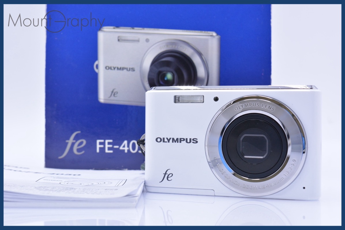 オリンパス Olympus FE-4050 4x 元箱、バッテリー、取扱説明書付属 同梱無料 #am4807