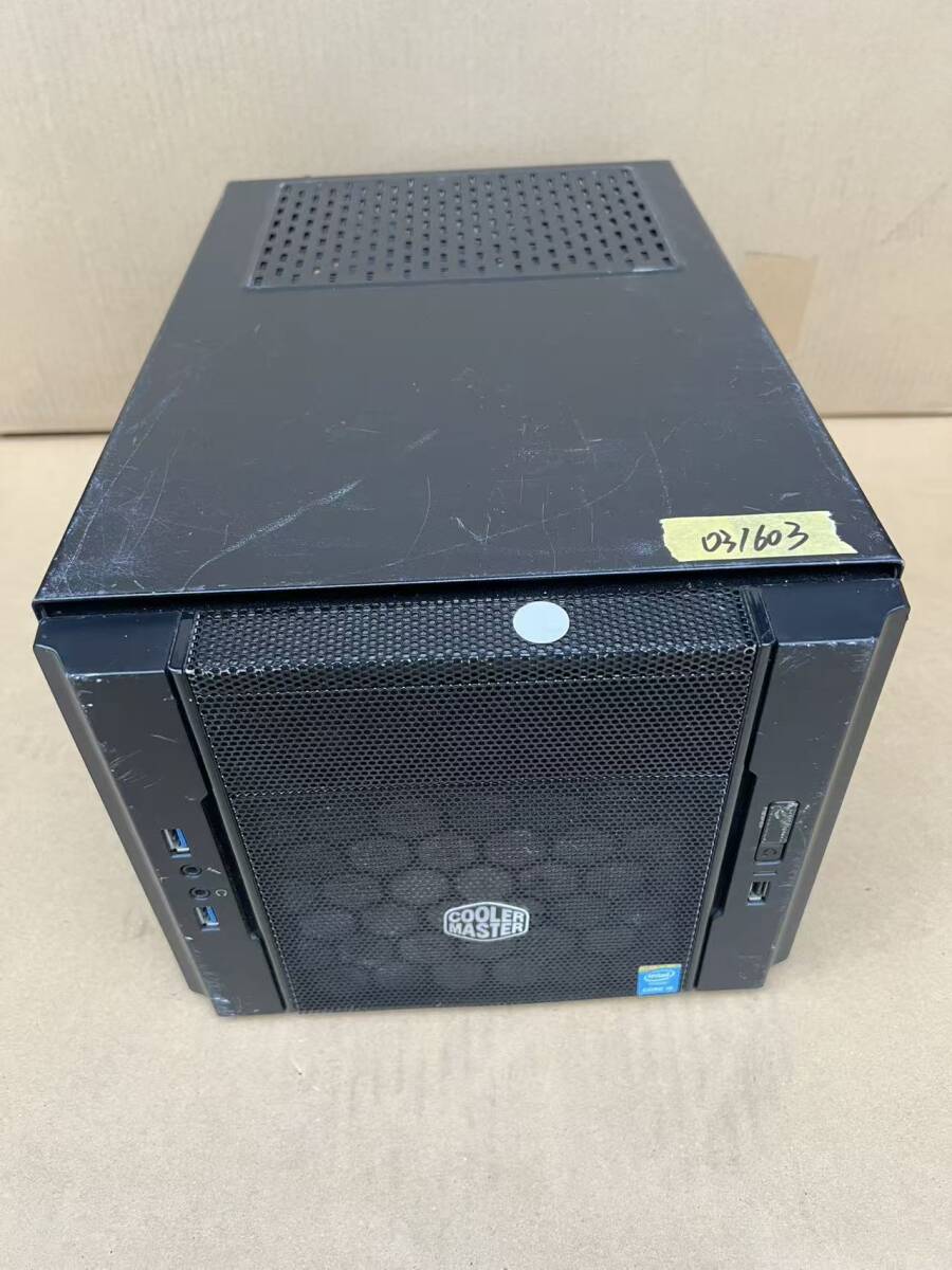 031603　中古　Cooler Master 小型PCケースのみ Mini-ITX 電源付き 