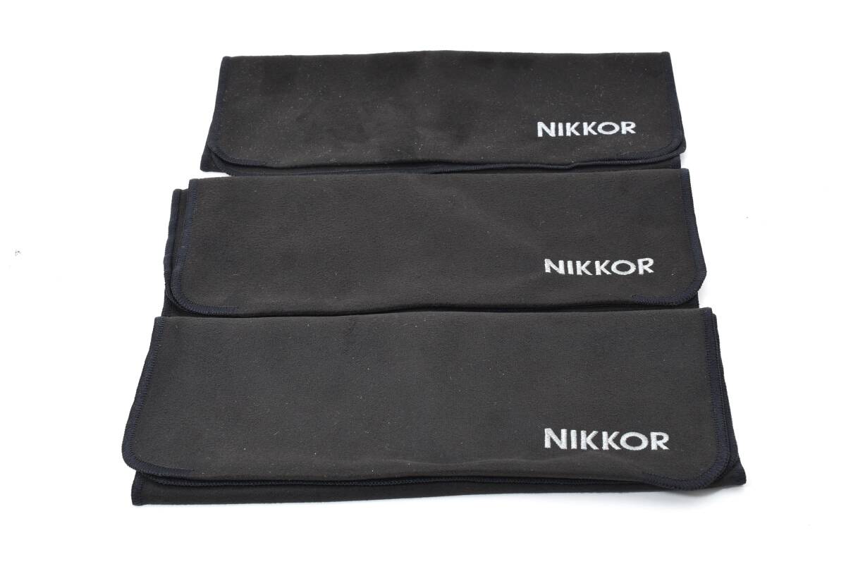 ★極上品★ニコンNIKON レンズ用ダストバッグ 3個セット 縦34.5cm 横21cm★153#30