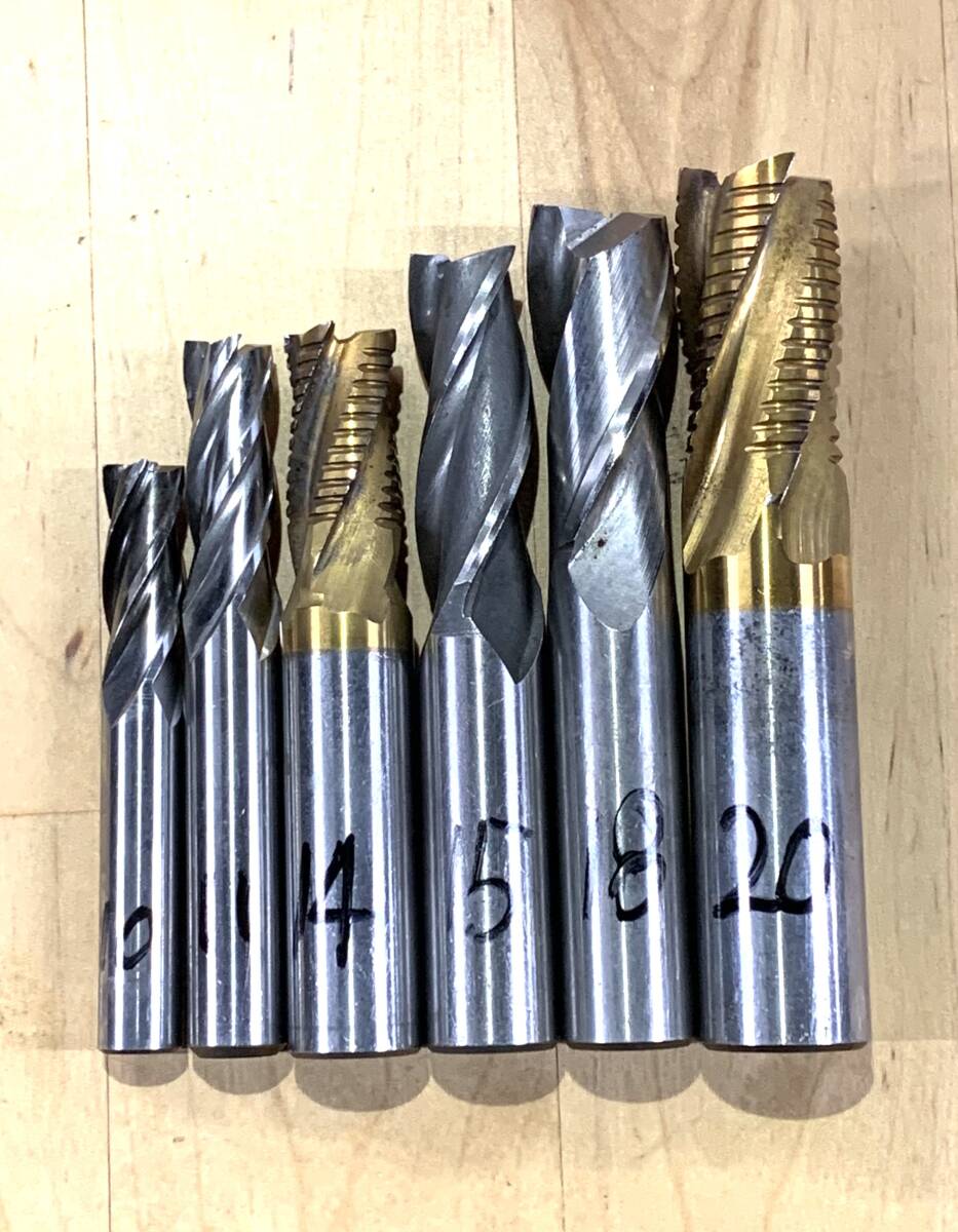 エンドミル　6本セット　中古品　⑤