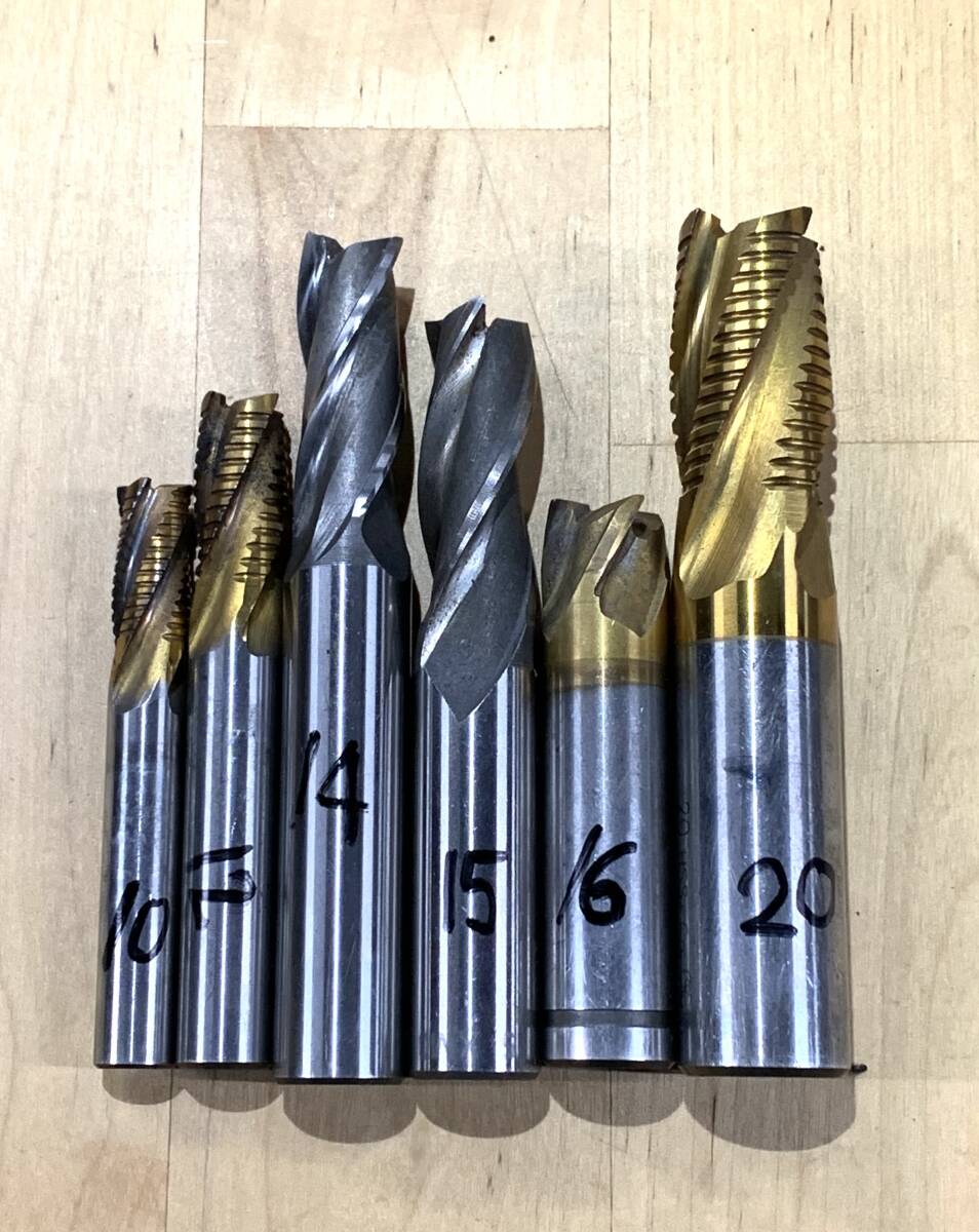 エンドミル　6本セット　中古品　②