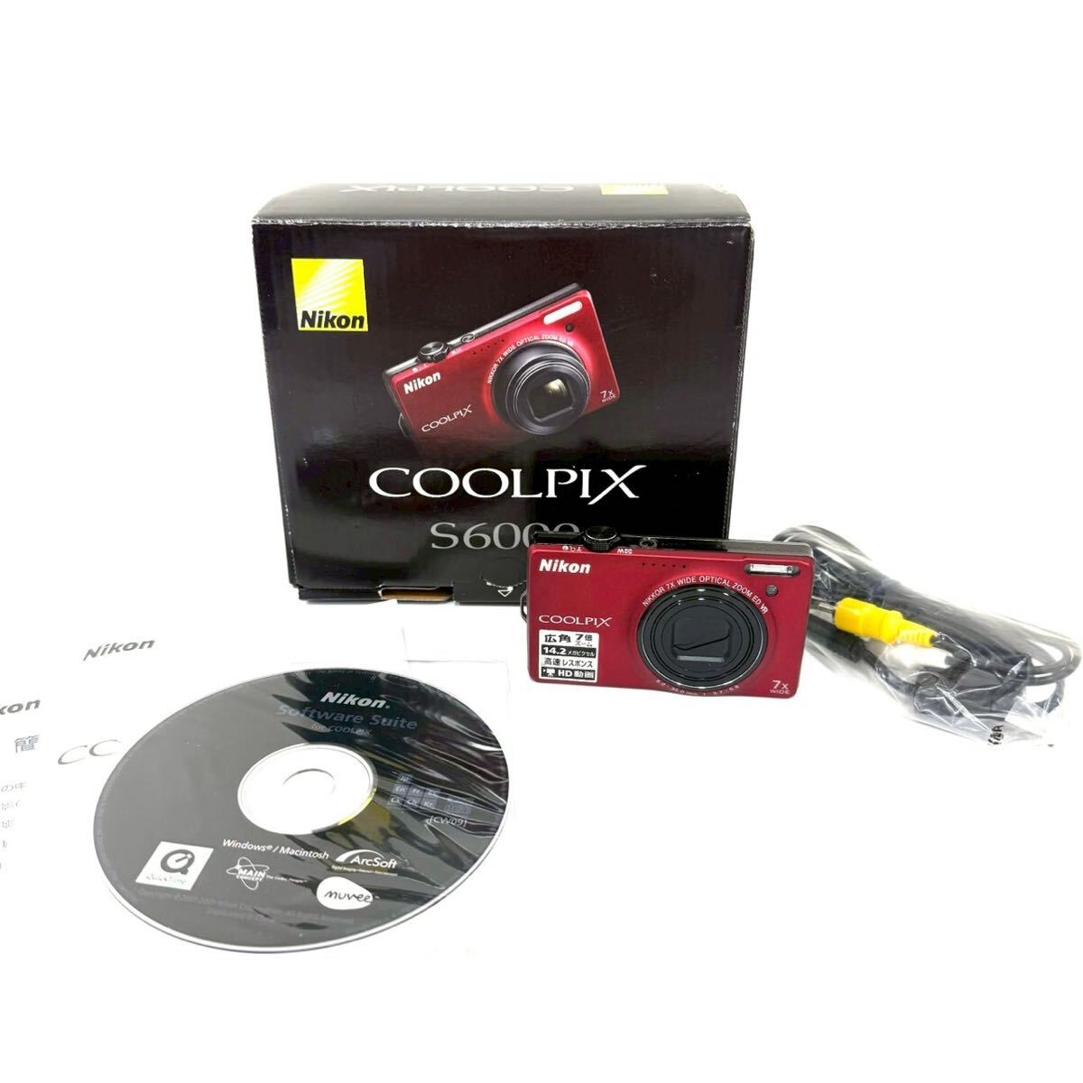 【動作未確認】Nikon ニコン COOLPIX クールピクス S6000 デジカメ コンパクトデジタルカメラ ITUN4LFQGU40 A0309