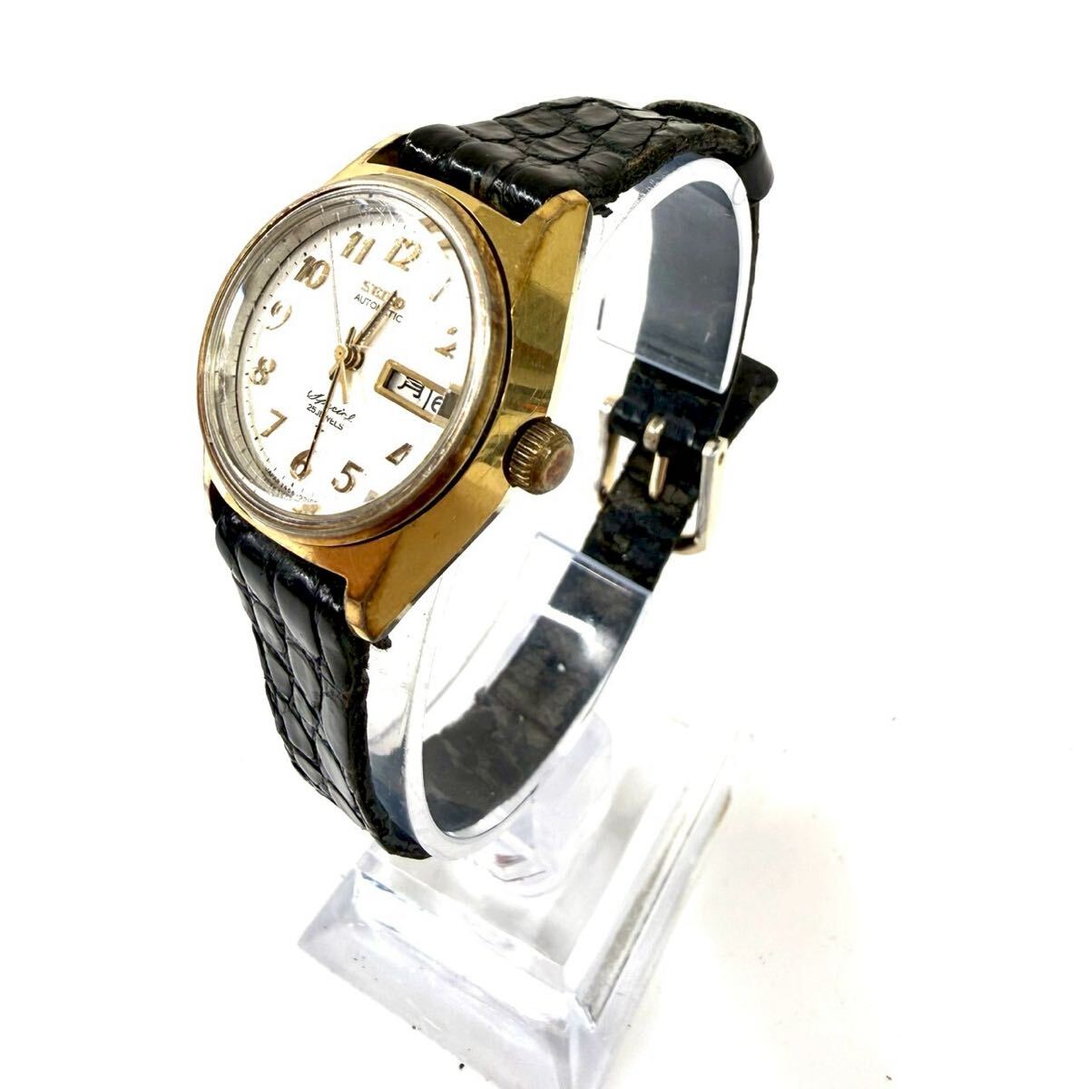 【稼働品】SEIKO セイコー Special 2466-0010 レディース 腕時計 自動巻き 25石 3針 デイデイト ヴィンテージ ITMFDX4SY1PC B0309