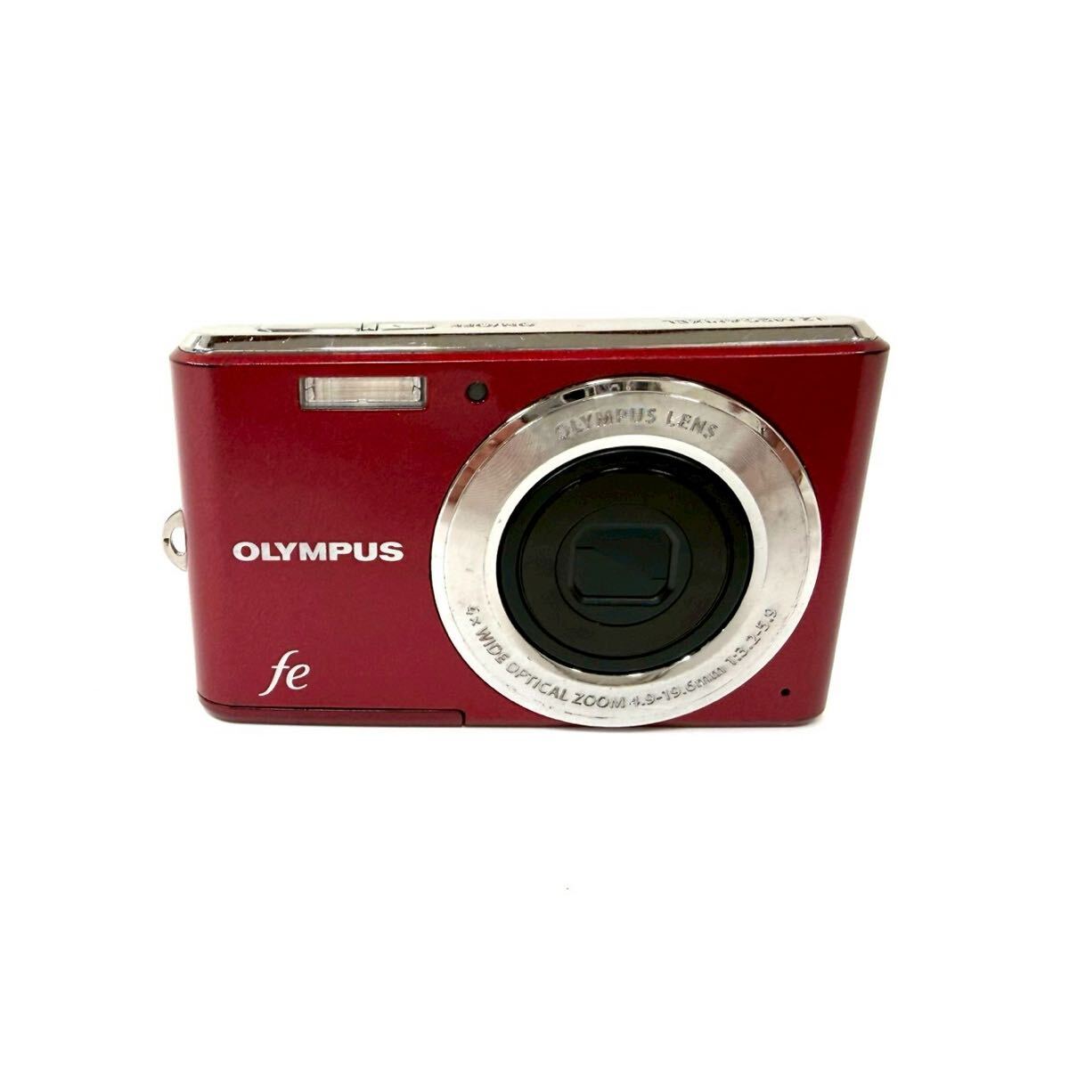 【動作未確認】OLYMPUS オリンパス FE-4050 レッド 電池パック有 デジタルカメラ コンデジ デジカメ ITCMN49E7844 A0309