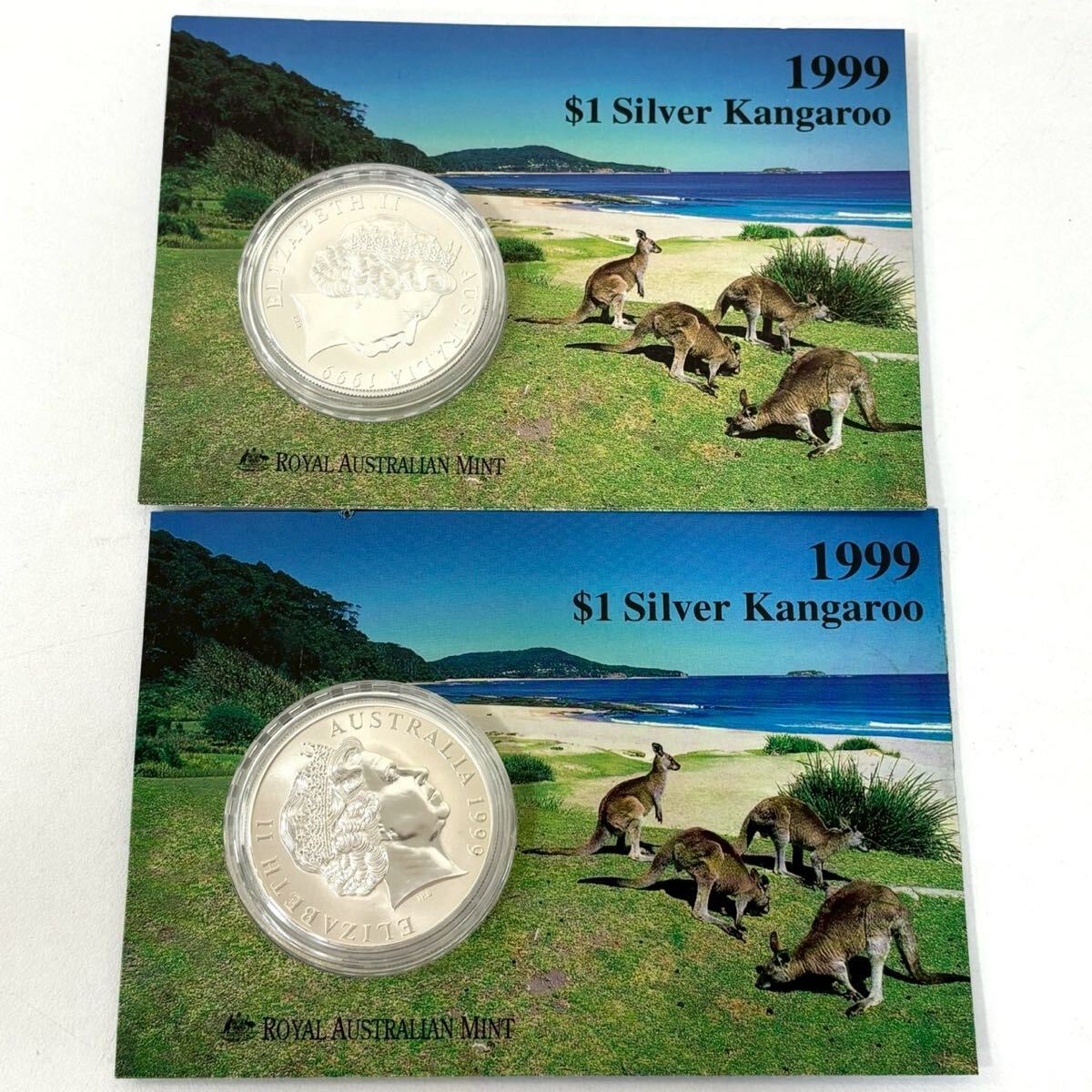 オーストラリア 1ドル銀貨 シルバー カンガルー プルーフ オーストラリア王立造幣局発行 1999年 外国 古銭 重量約64.3g ITUO7PQFGPMG E0316