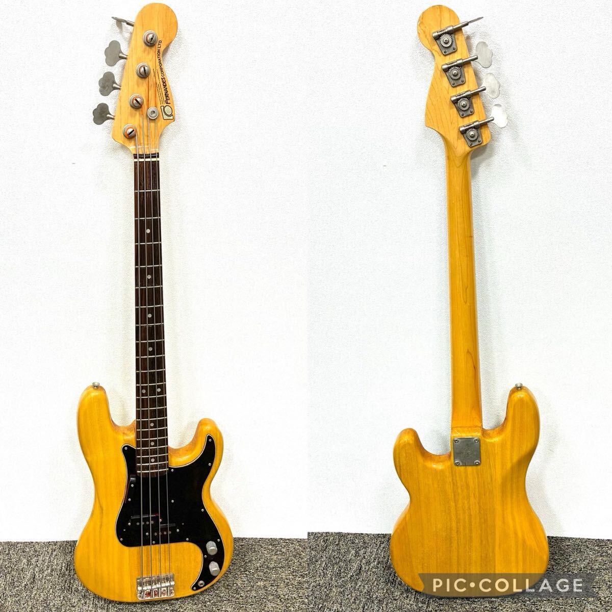【ジャンク品】フェルナンデス FERNANDES エレキギター ベースギター ケース付き 楽器 IT4MJ8NBZ1R7 Z0309