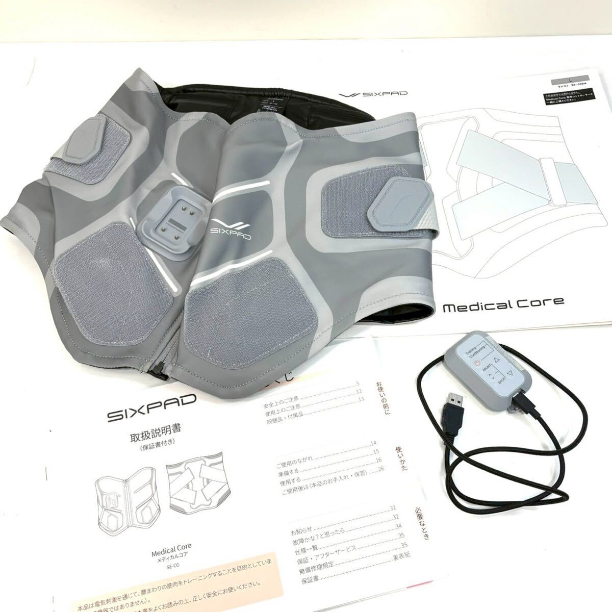 【動作未確認】MTG SIXPAD シックスパッド Medical Core メディカルコア SE-CG Lサイズ 本体 ダイエット IT30LDEZZVEL H0316