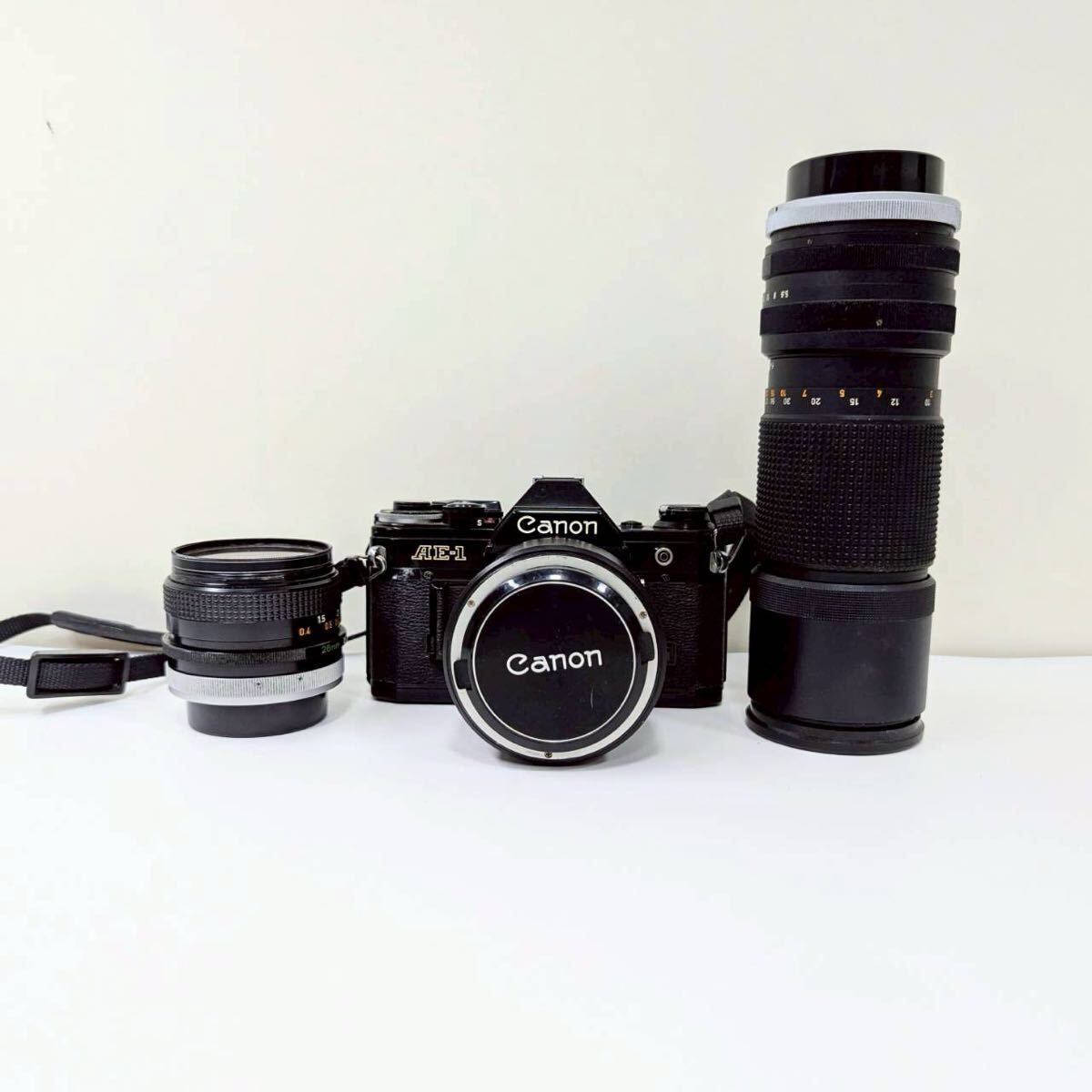 【ジャンク品】Canon AE-1 キャノン フィルム 一眼レフカメラ レンズセット 50mm 28mm ズームレンズ 100-200mm ITLWGSIZVFR8 A0323