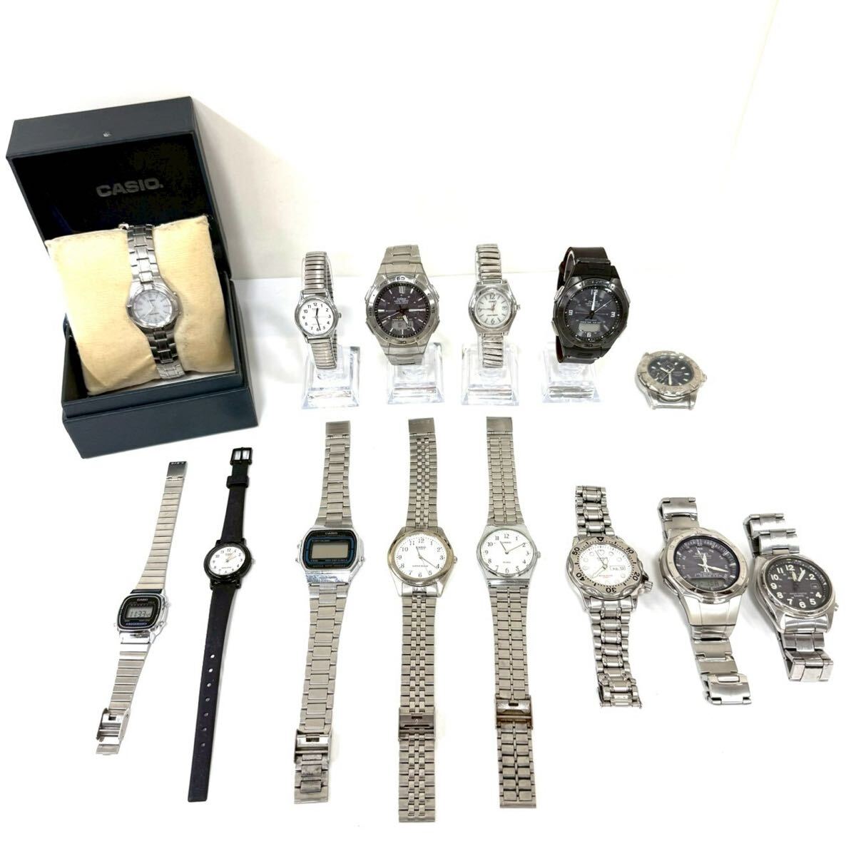 【ジャンク品】カシオ 腕時計 大量 まとめ ウェーブセプター スタンダード 2730 5253 4323 5052 など IT7J02U5TT88 B0319