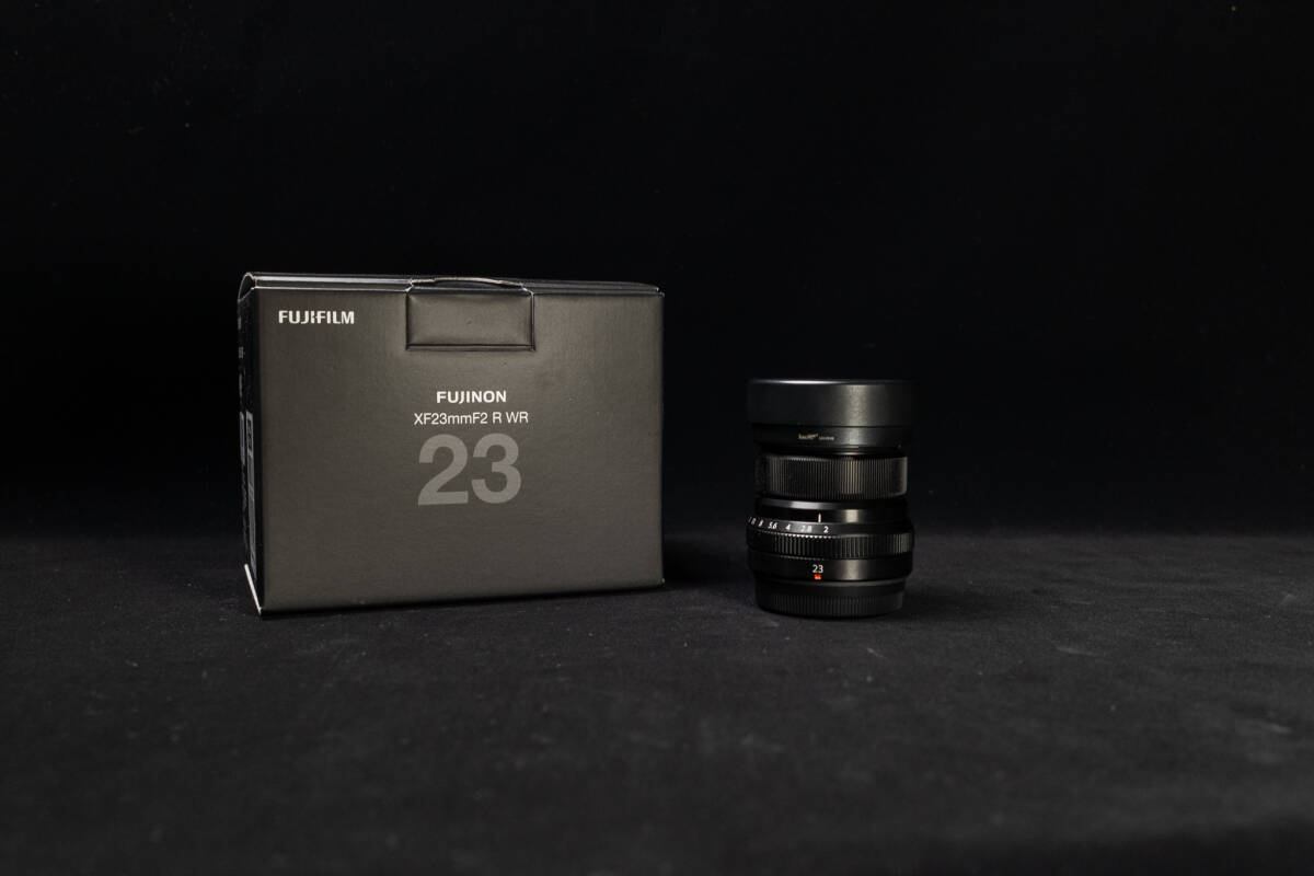 フジフィルム FUJINON XF23mmF2 R WR Xマウント 社外製レンズフード付属