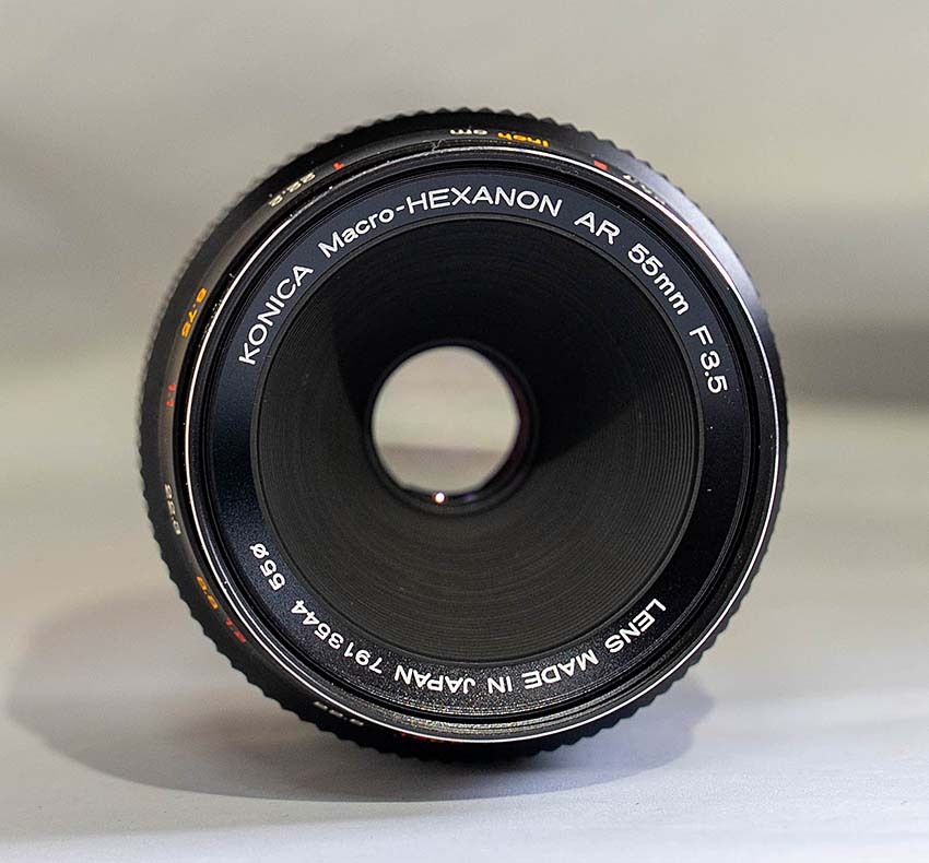 【　送料無料　】　KONICA Macro-HEXANON AR 55mm F3.5