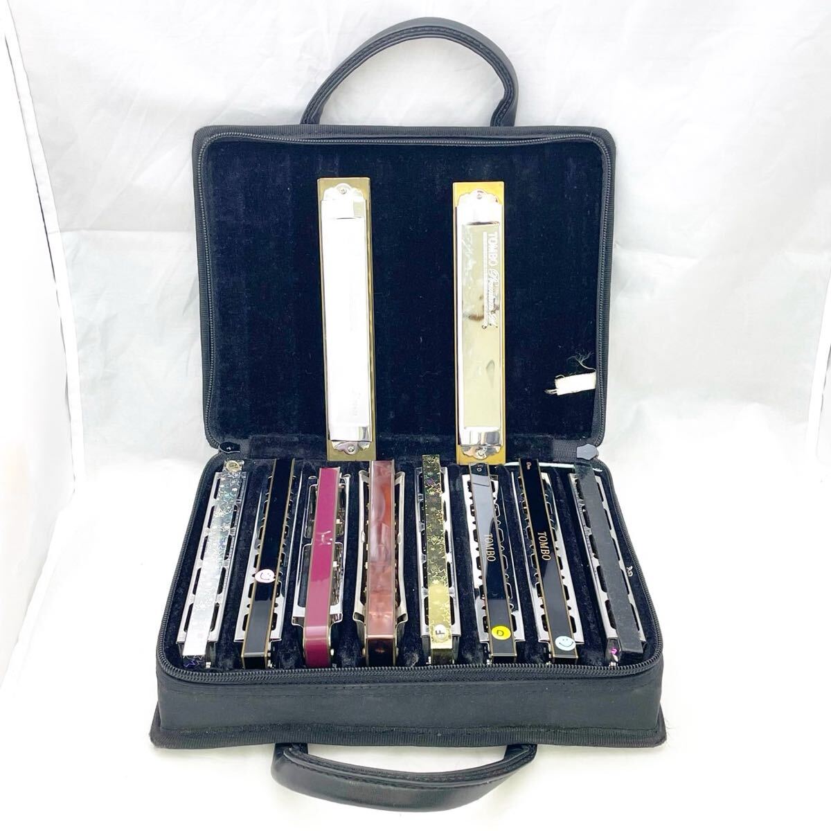 TOMBO トンボ ハーモニカ セット 10本 まとめ おまけ専用バッグ有り 【FC1035】@80