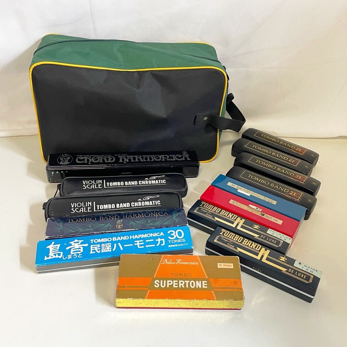 TOMBO OCTAVE ハーモニカ 15本セット おまけバッグ有り【FC1032】@100