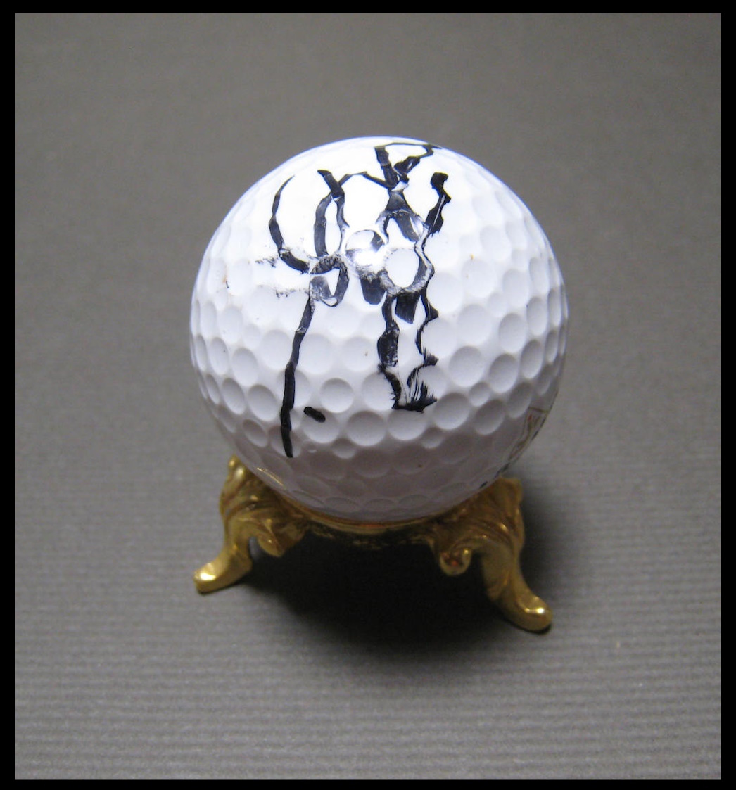 ジャンボ尾崎　弟　尾崎健夫　直筆サイン　ゴルフボール　サイン　その２　委託品