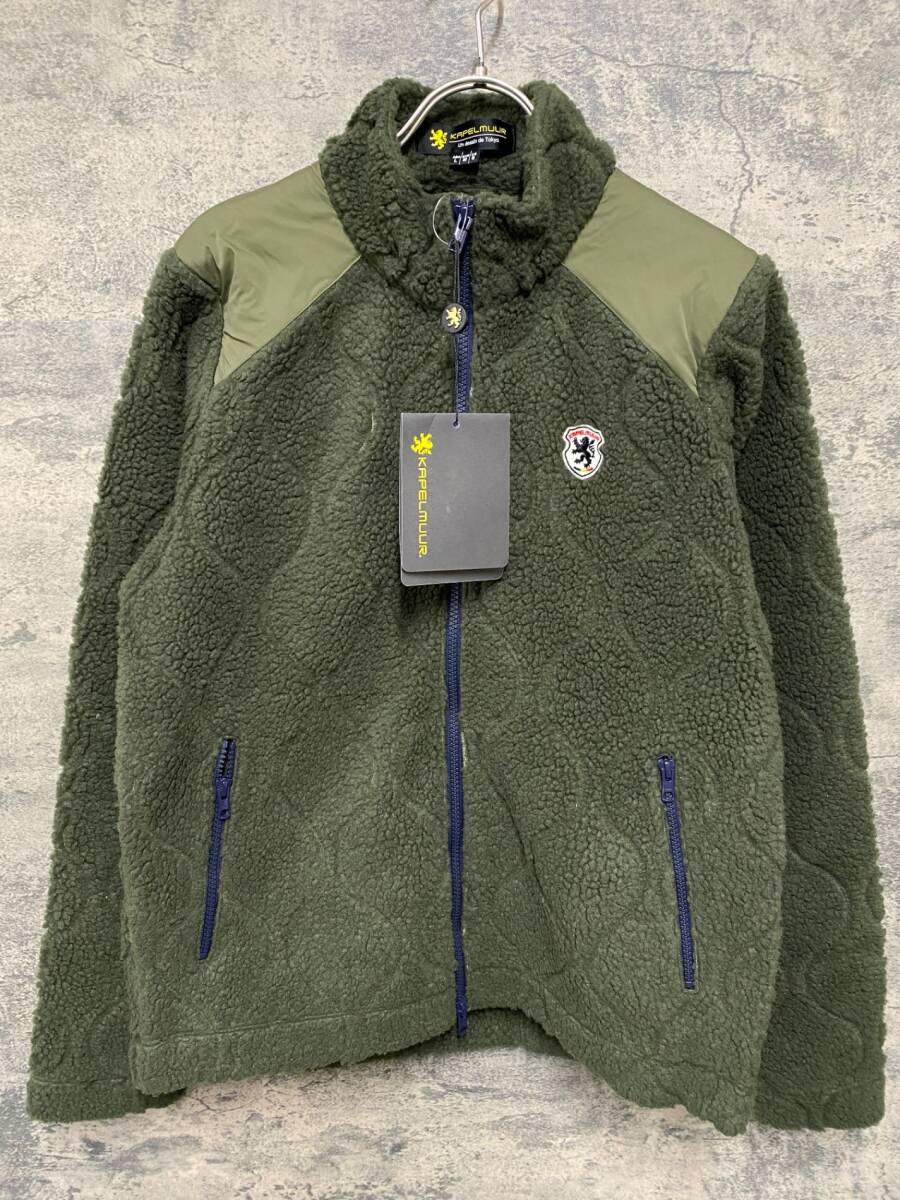 JY900 リオンドカペルミュール Lion de KAPELMUUR キルティングボアジャケット オリーブ L